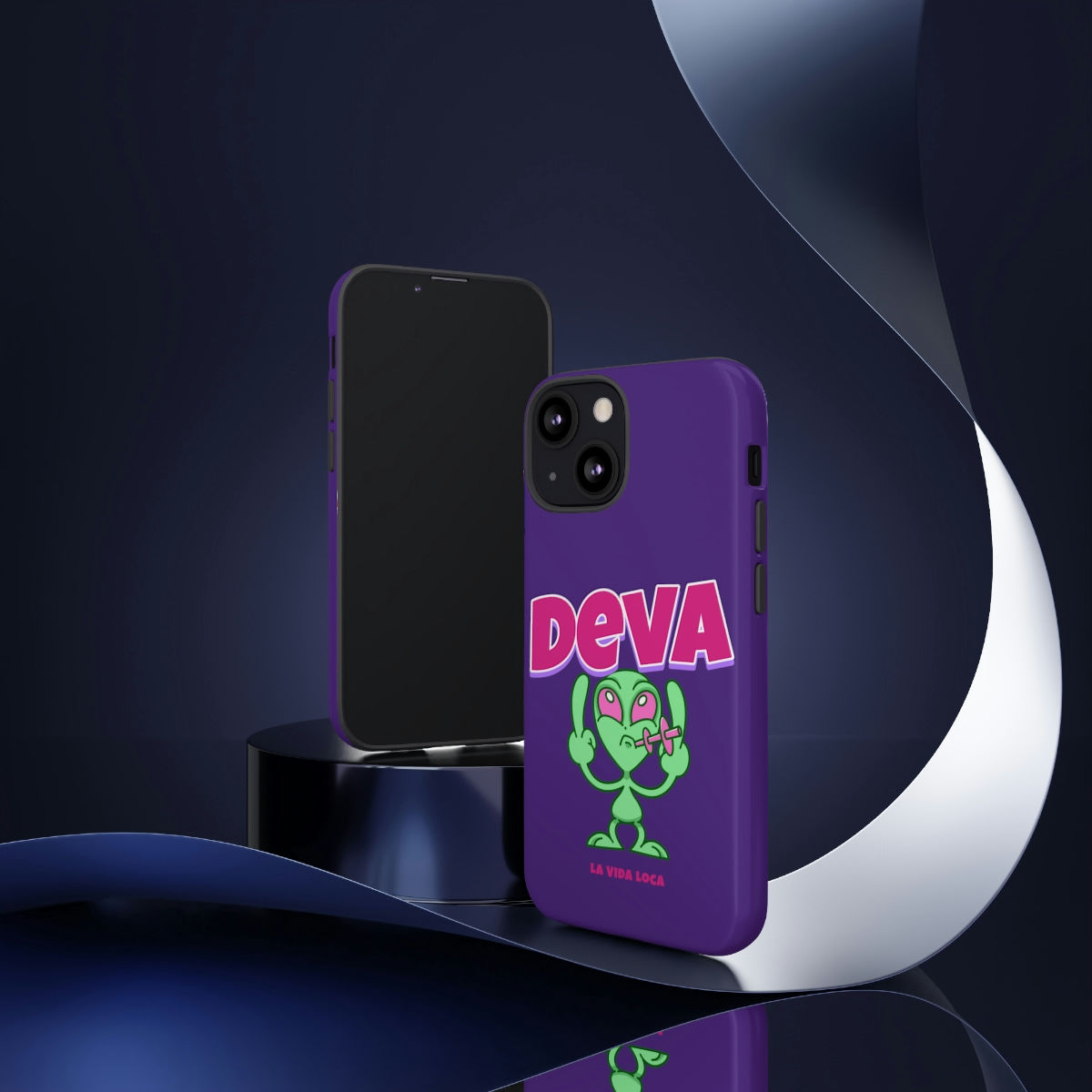 Deva Alien Tough Durable iPhone Android Case (Purple)