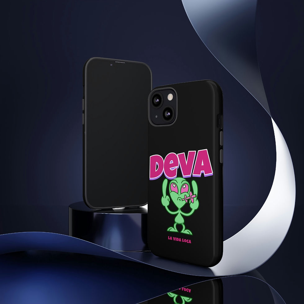 Thumbnail: Deva Alien Tough Durable iPhone Android Case (Black)