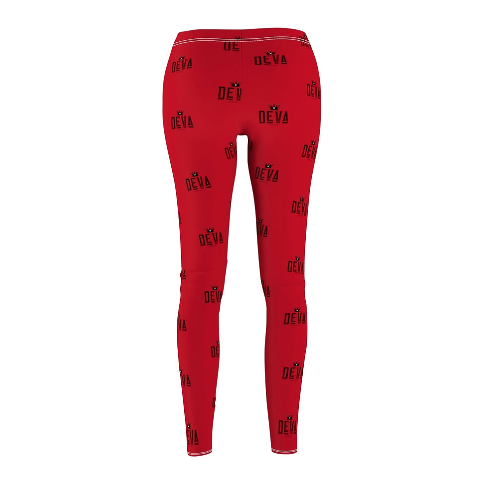 Thumbnail: Deva Casual Leggings (Red)