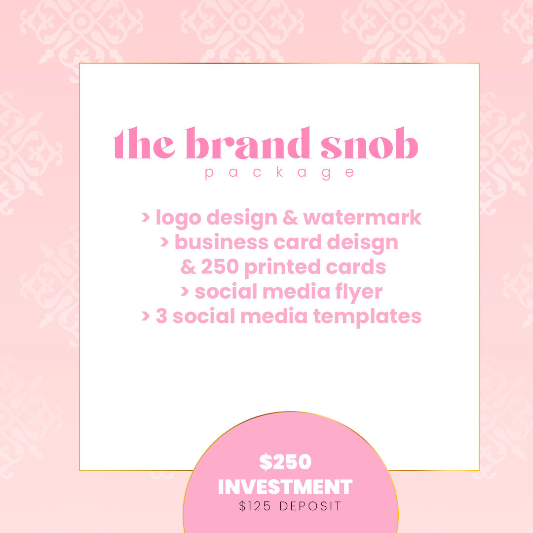 "THE BRAND SNOB" package