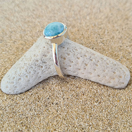 Miniaturbild: Elegantes Larimar-Ring