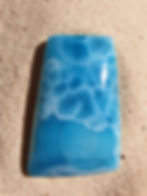 Larimar Cabochon Rechteck, Gewicht: 23.16 Gramm