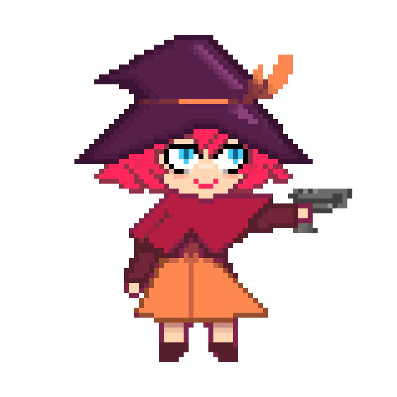 Pixel witch Happy .gif