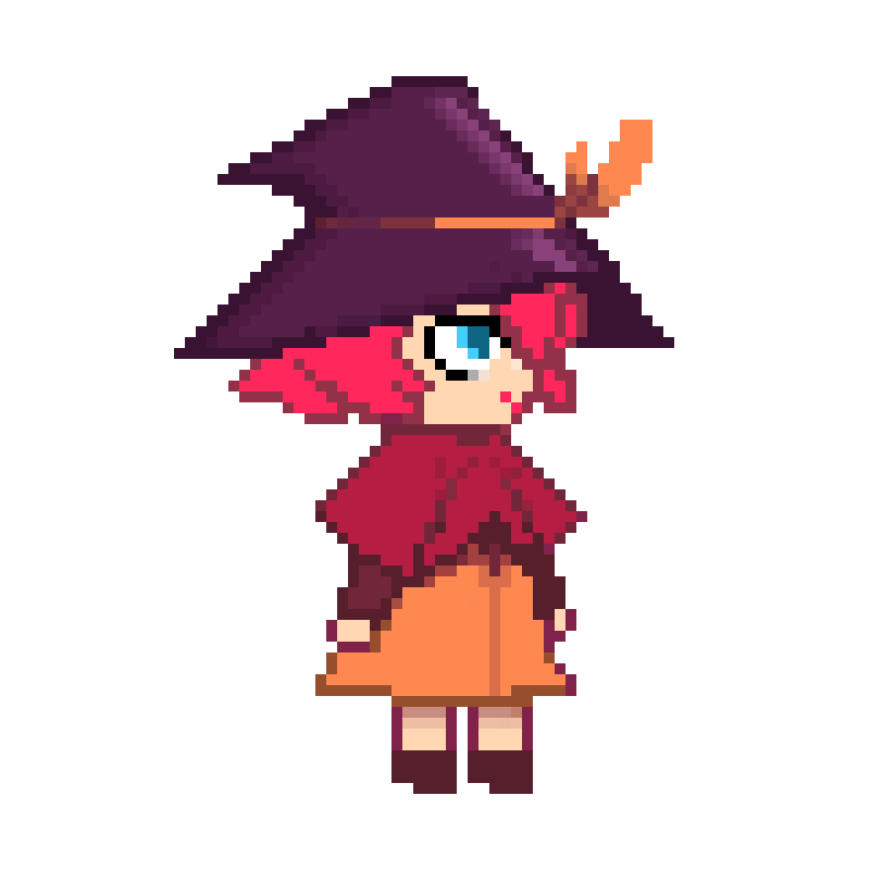 Pixel witch walk .gif