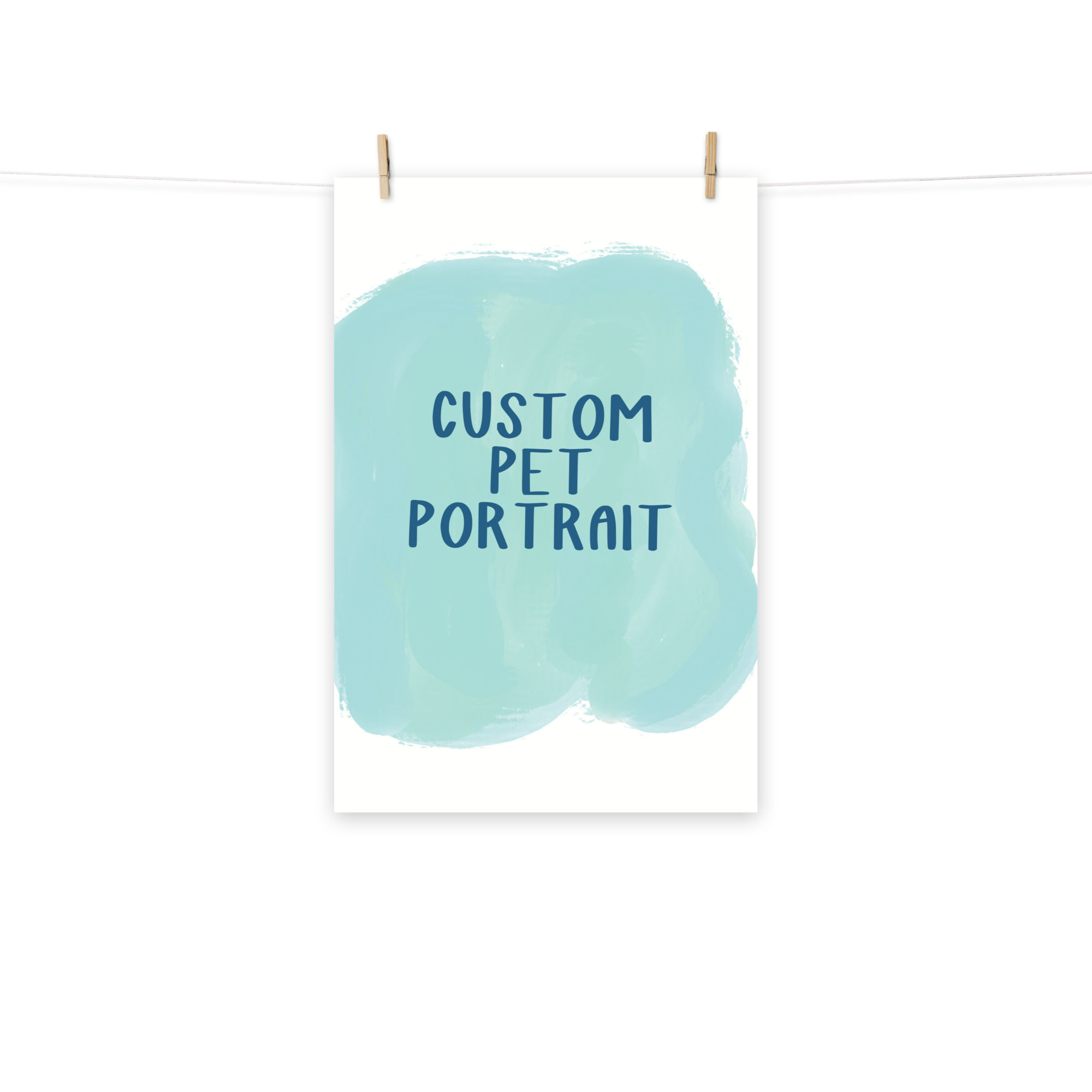 Custom Pet Portrait - Poster