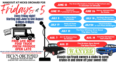 FREE Live Music Food Truck FRESH ProducE & LOCAL PRODUCTS U-pick Open Late (1920 x 100