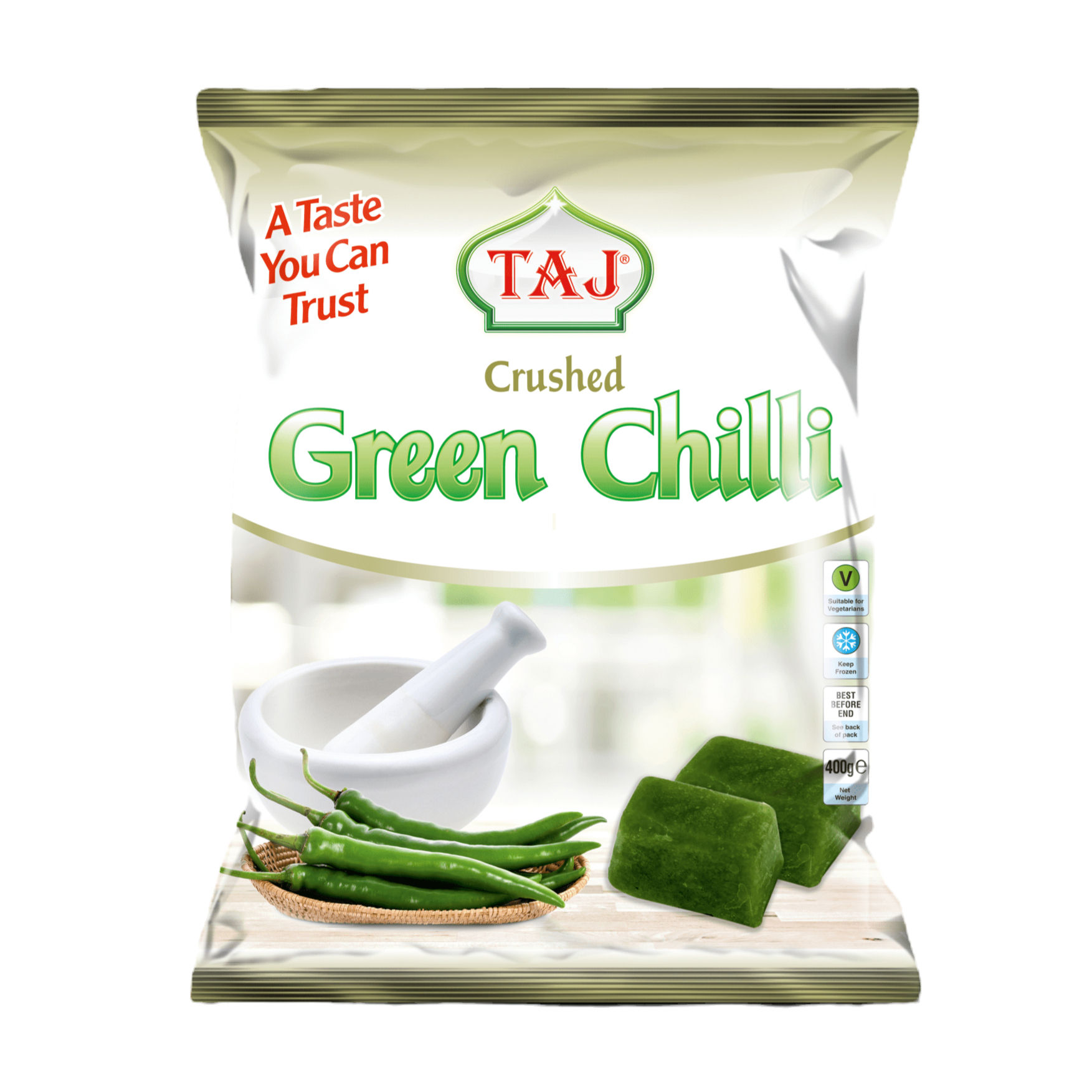 Taj Crushed Chilli - 10 Packs x 400g
