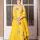 Thumbnail: Mustard Applique Floral Lehenga Set