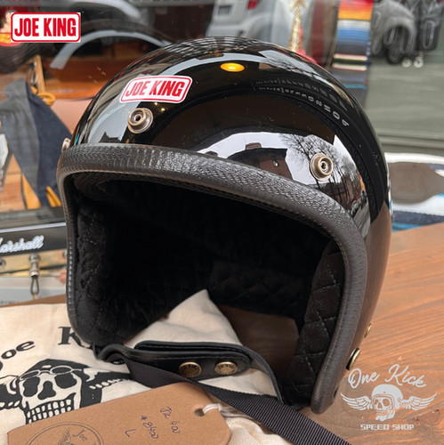Joe King - JK400 Helmet - Glossy Black | Onekick Speedshop