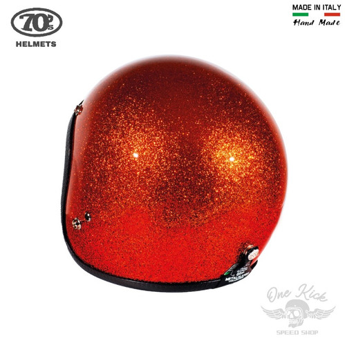 70's Vintage Helmet - Metalflakes Orange - Medium | Onekick Speedshop