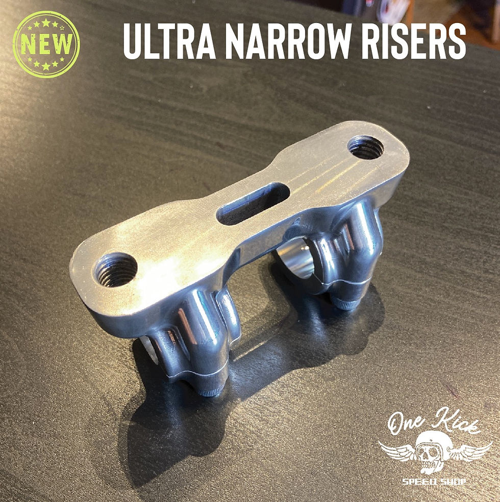 Miniatura: Riser ultra stretto per manubri da 1" - Alluminio