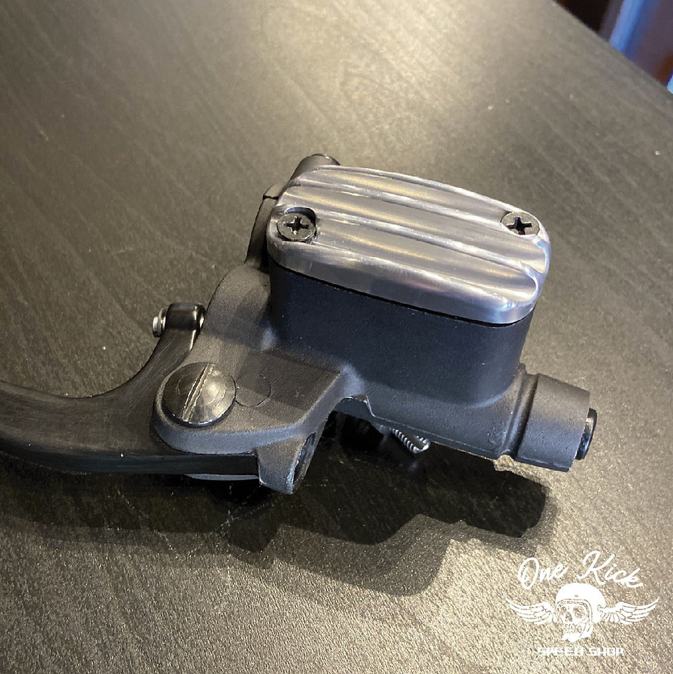 Miniatura: Pompa freno classica per manubrio da 1" - Black Raw