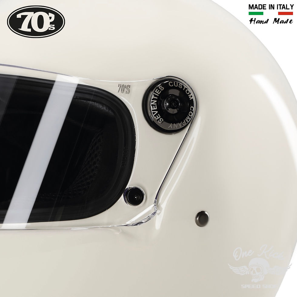 Miniatura: 70's New Full Face Indy - Ivory - Large