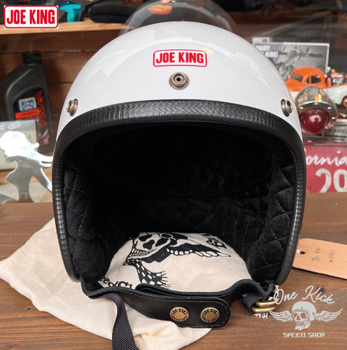 JOE KING ヘルメット JK400 Gloss Black & Tan … Joe King - JK400 Helmet - Glossy Black | Onekick Speedshop