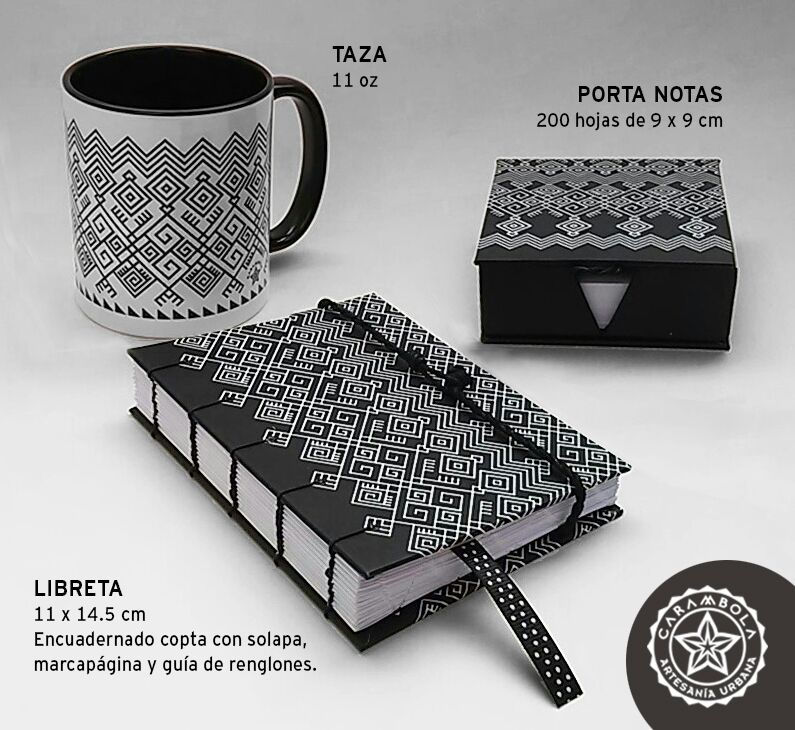 Carambola: Libreta,taza y portanotas