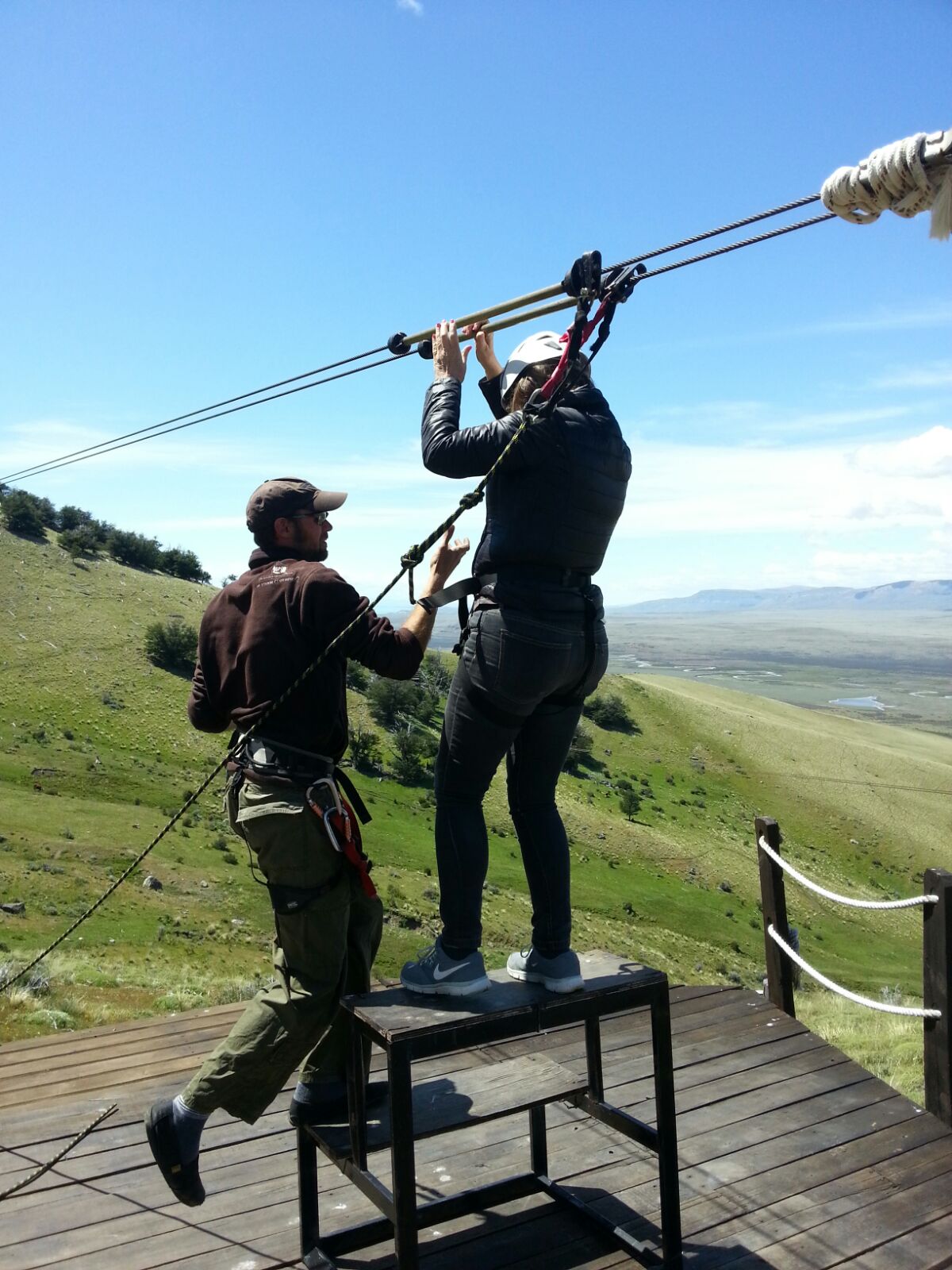 Tirolesa en Cerro Frías