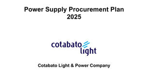Cotabato Light - Power Supply Procurement Plan (PSPP) 2025-2034