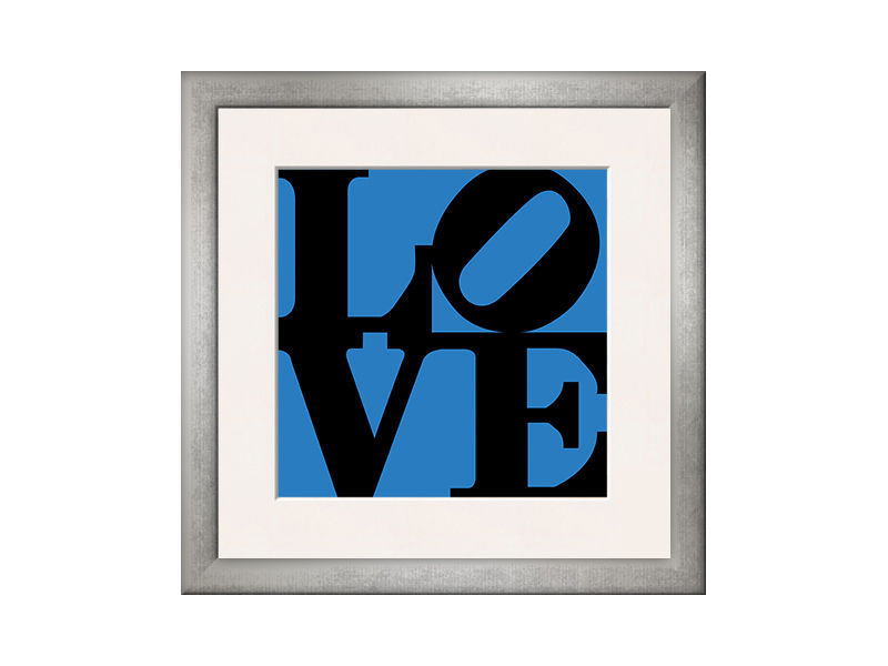 Thumbnail: Love Sign Black on Blue