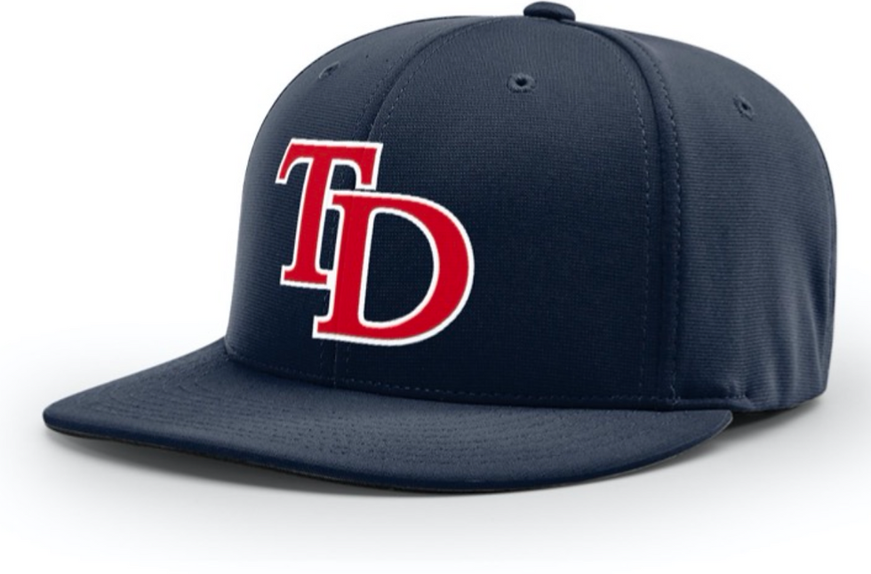 Navy/Red/White Fitted Hat Top Dog Performance