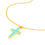 Thumbnail: 14K Enamel Cross Necklace