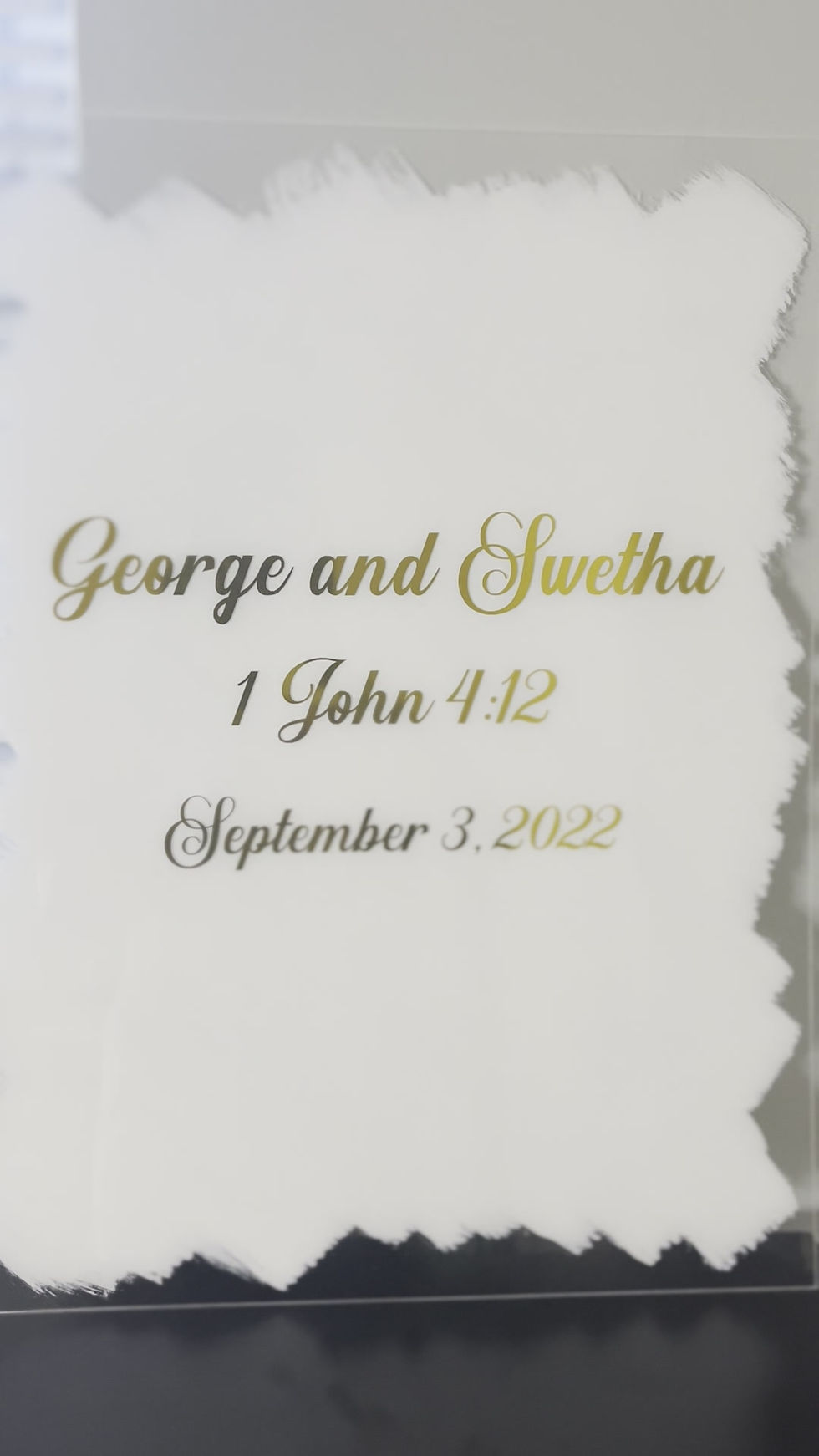 Thumbnail: Custom Acrylic Wedding Sign
