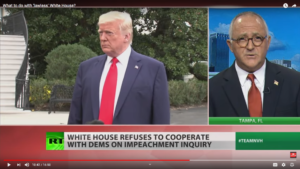 White house Refuses to Cooperate with Dems on Impeachment Inquiry "I caught the swamp"