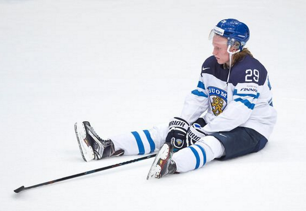 Patrik Laine when Finland came second in the Ice Hockey World Championships