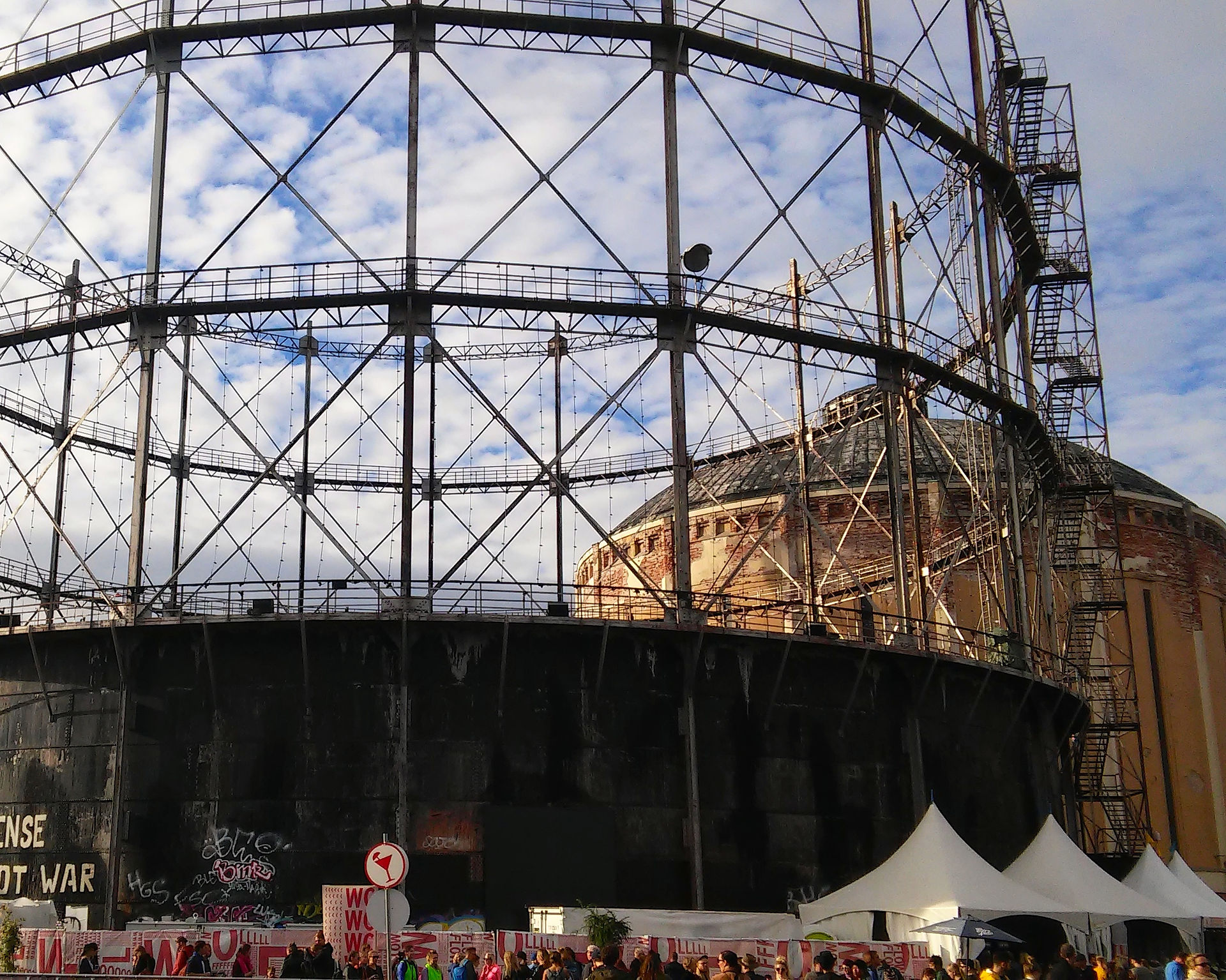 The site is an old power plant