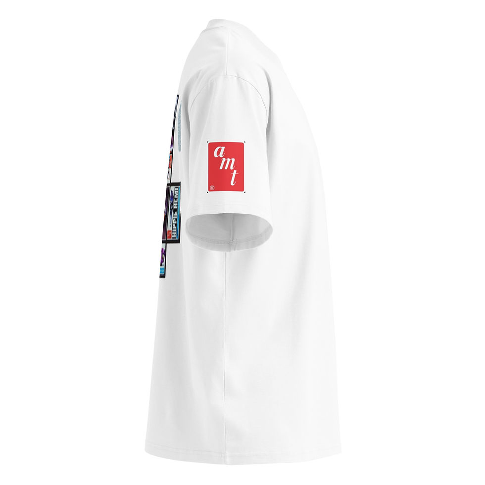 Thumbnail: Unisex organic oversized high neck t-shirt