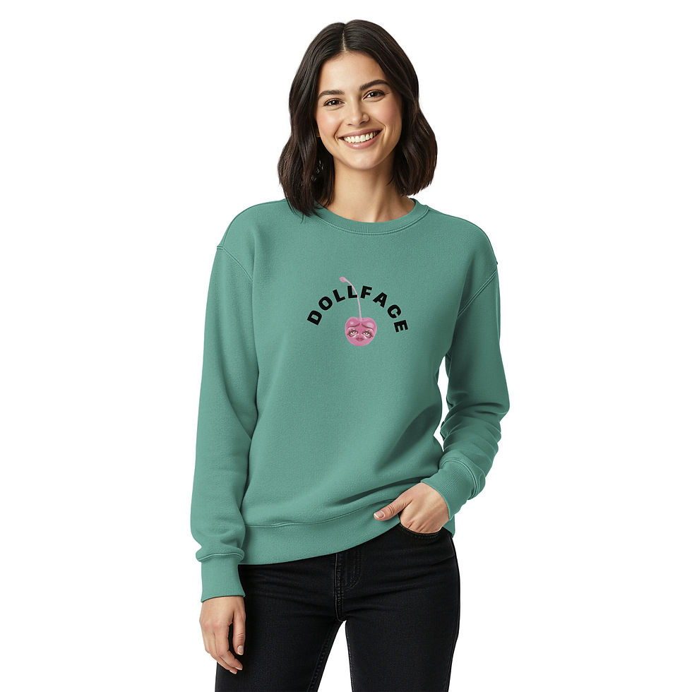 Thumbnail: Dollface Unisex Sweater (with back logo)