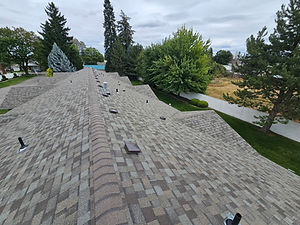 GAF shingle roof replacement on condo buildings in Spokane Valley, WA
