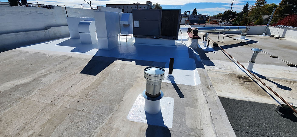 Membrane Curb Flashing by First Rate Roofing Services