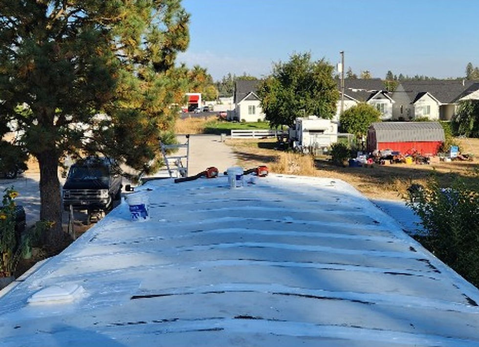 Mobile Home Roof Coating, Base Coat by First Rate Roofing Services