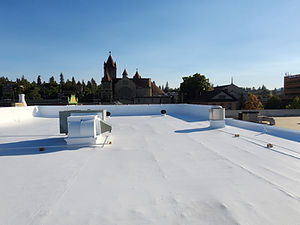 Commercial roof coating system in Spokane, WA
