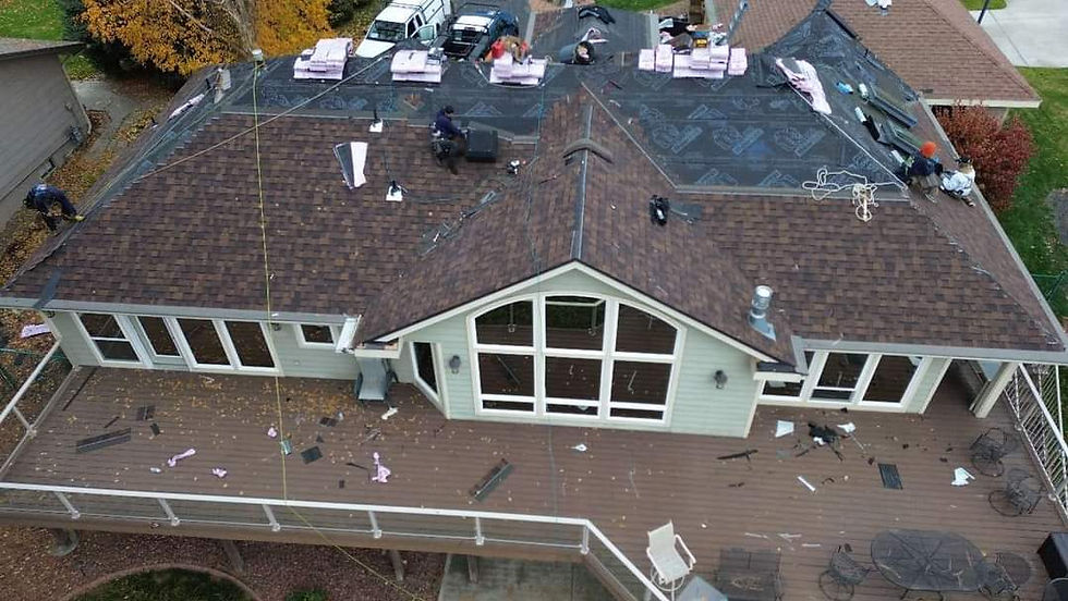 Hillside Home, After by First Rate Roofing Services