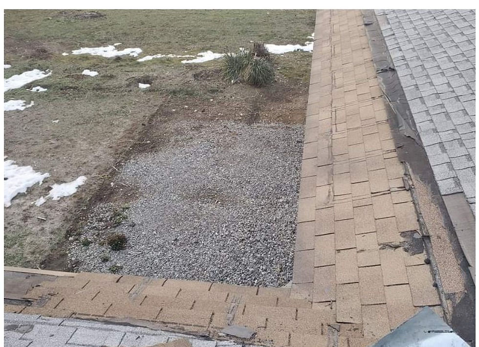 Shingle Roof Repair, Before by First Rate Roofing Services