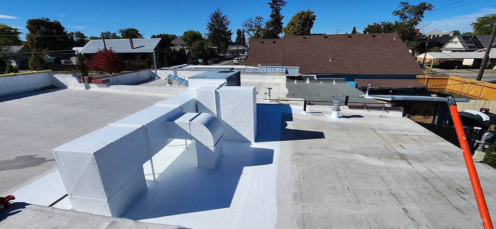 Commercial Curb Rebuild, After by First Rate Roofing Services
