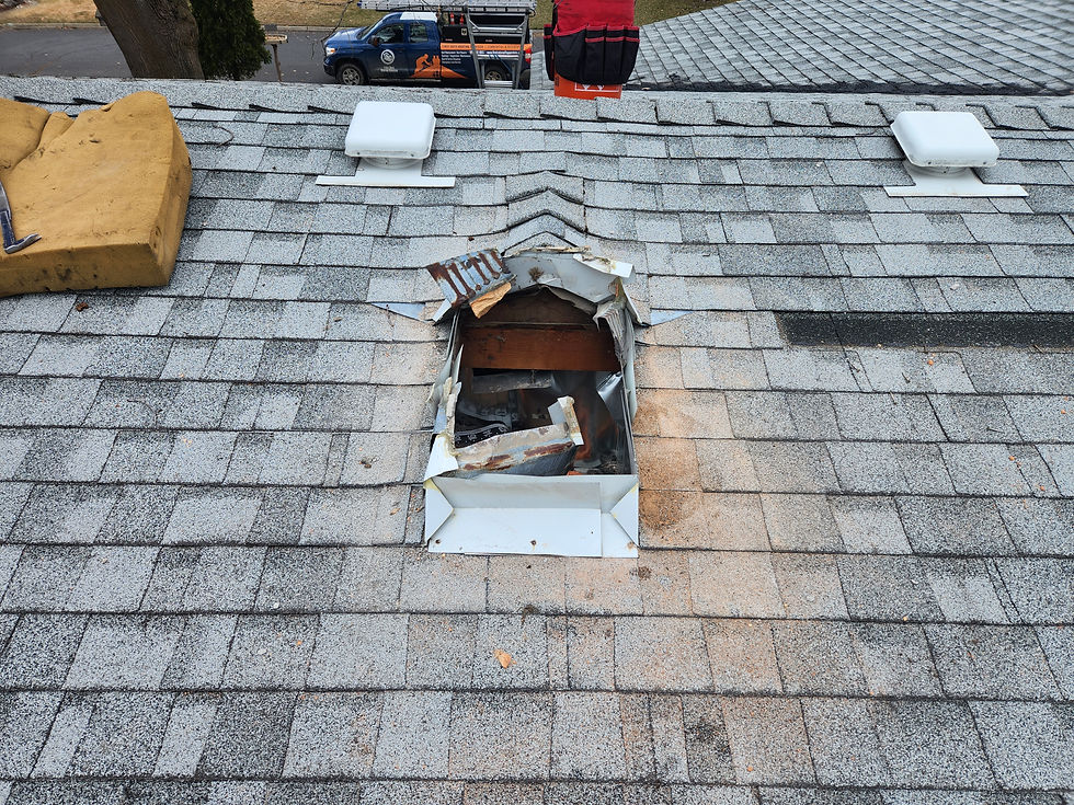Shingle & Deck Repair, Before by First Rate Roofing Services