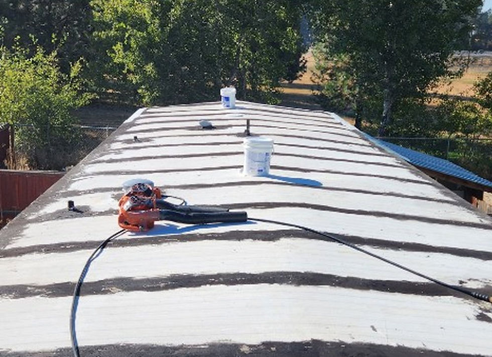 Mobile Home Roof Coating, Prep by First Rate Roofing Services