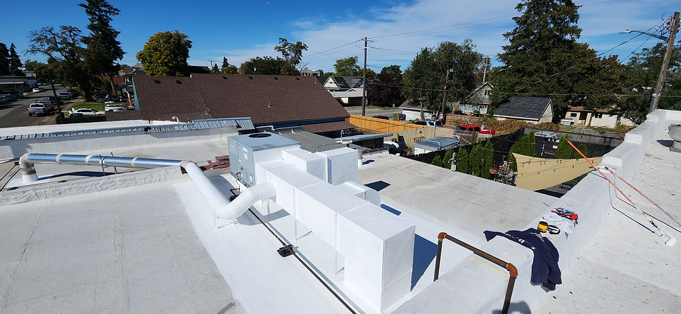 Finished Curb Flashing by First Rate Roofing Services