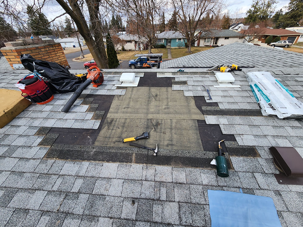 Shingle & Deck Repair, During by First Rate Roofing Services