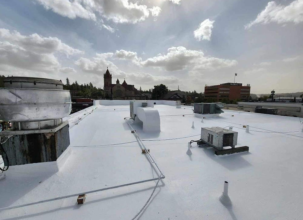 Downtown Roof Coating, After by First Rate Roofing Services