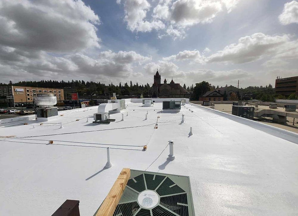 Downtown Roof Coating, After by First Rate Roofing Services