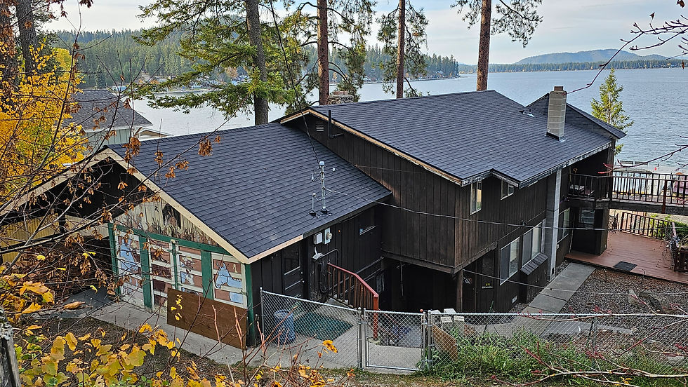 Lake Home, After by First Rate Roofing Services