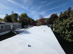 Manufactured home roof coating system in Rathdrum, ID