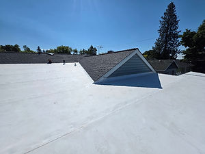 New TPO flat roof in Spokane, WA