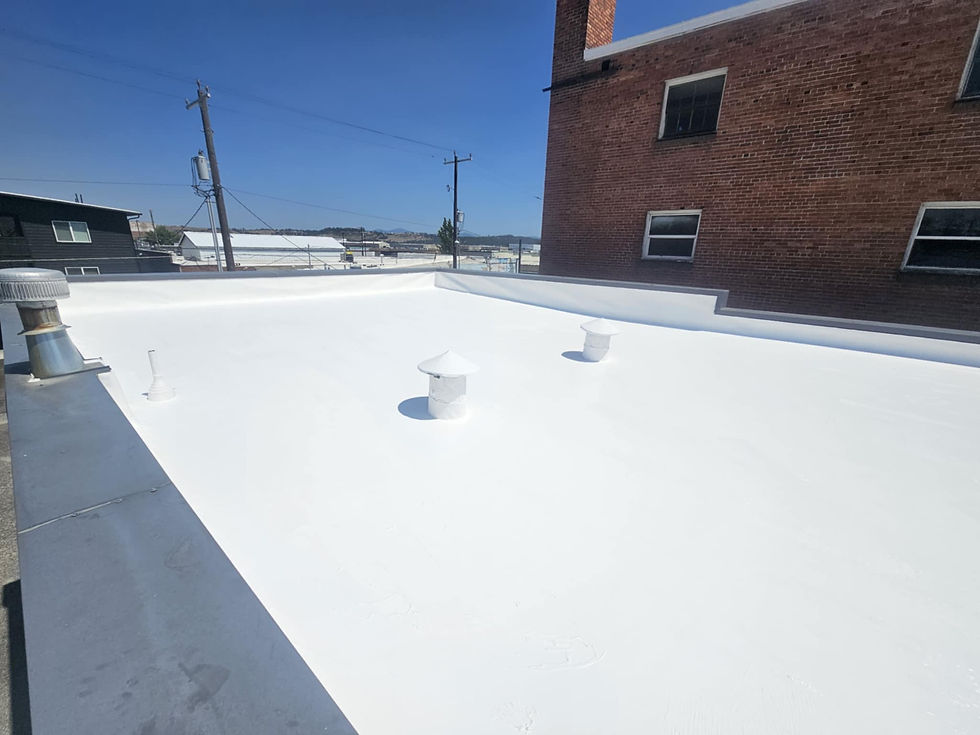 Roof Coating, After by First Rate Roofing Services