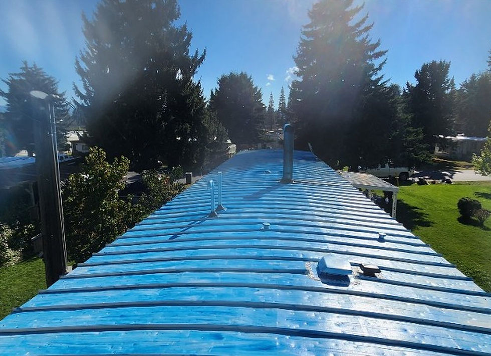 Mobile Home Roof Coating, Base Coat by First Rate Roofing Services