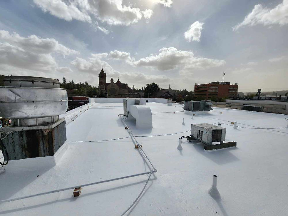 Downtown Roof Coating, After by First Rate Roofing Services