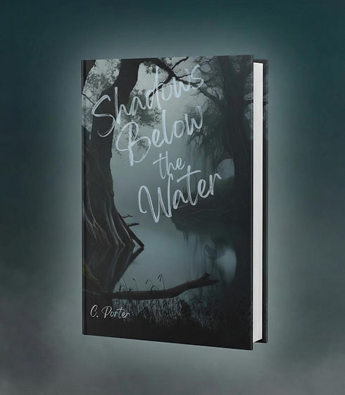 Horror fiction author C. Porter atmospheric background
